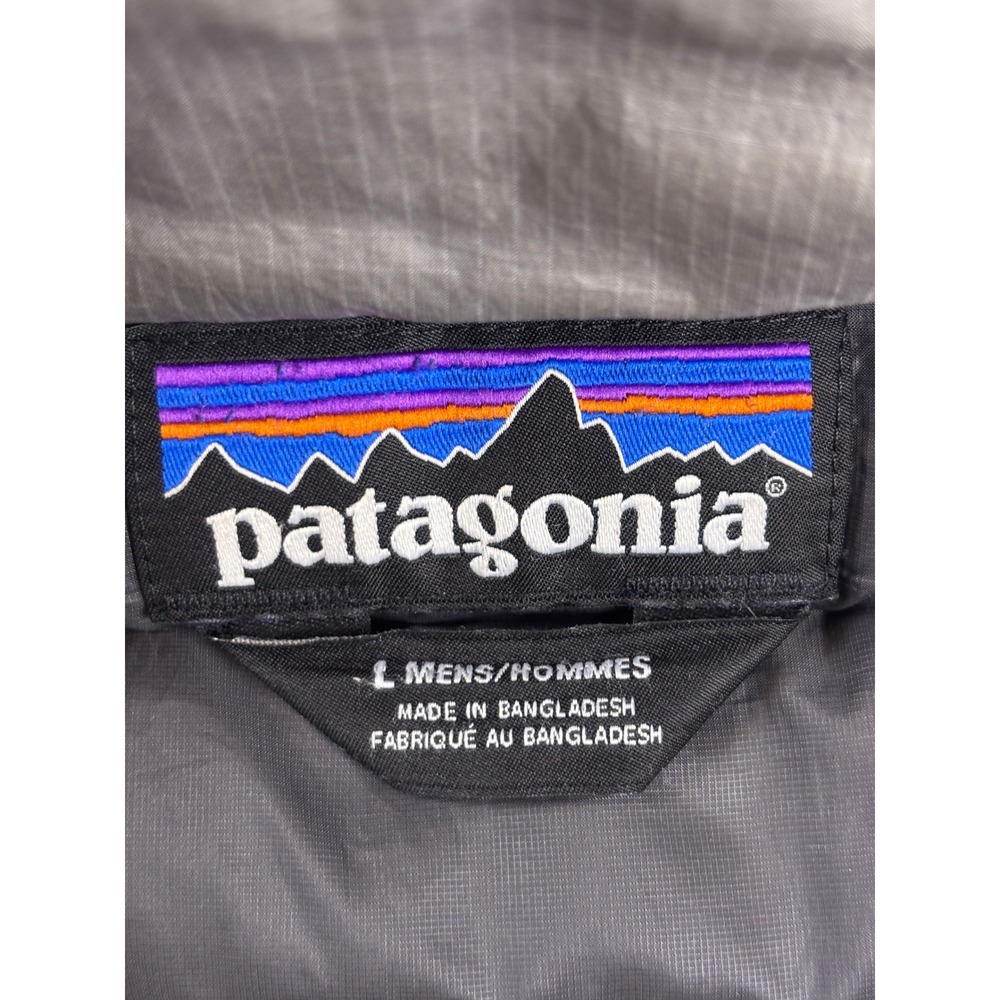 Patagonia Mens Down Sweater Jacket Gray Puffer Full Zip Quilted Large 84674 - Picture 9 of 10